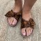 Sandal med sljfe Leopard