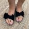 Sandal med sljfe Sort