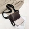 Skrtaske / Bumbag med kroko look Brun