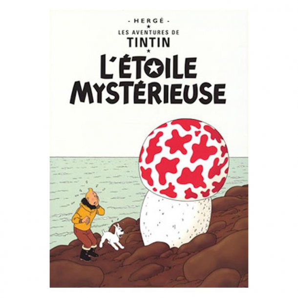 Tintin plakat Den Mystiske Stjerne | Moulinsart