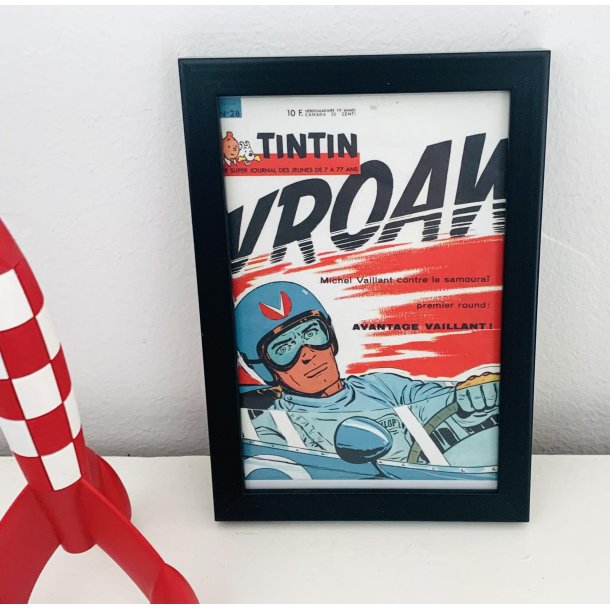 Tintin billede nr. 4 i sort ramme
