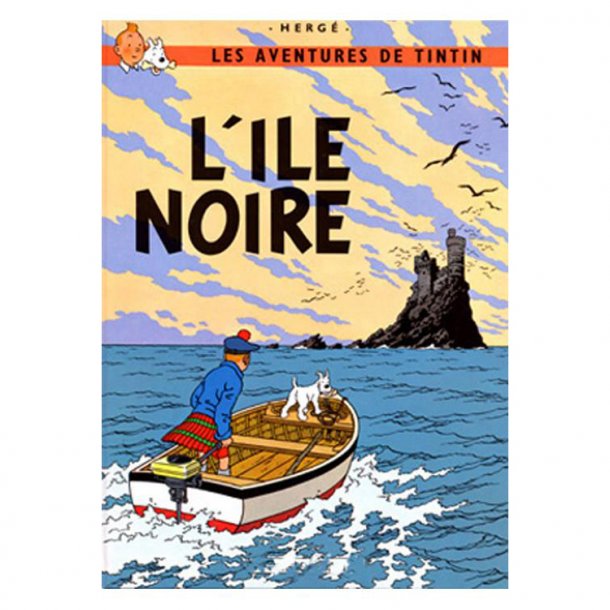 Tintin plakat Den Sorte  | Moulinsart