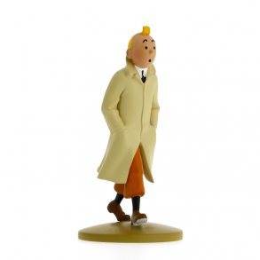Tintin i trenchcoat Resin statue | Moulinsart