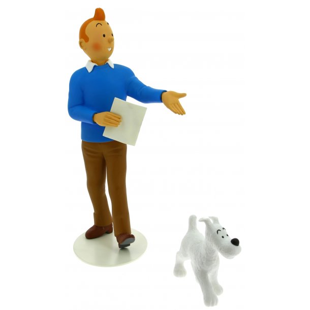 Tintin og Terry Resin Statue 25 cm | Moulinsart
