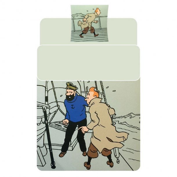 Tintin og Haddock sengetj 140x200 | Moulinsart