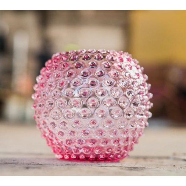 Vase Hobnail Globe 18 cm Rosa I Anna Von Lipa